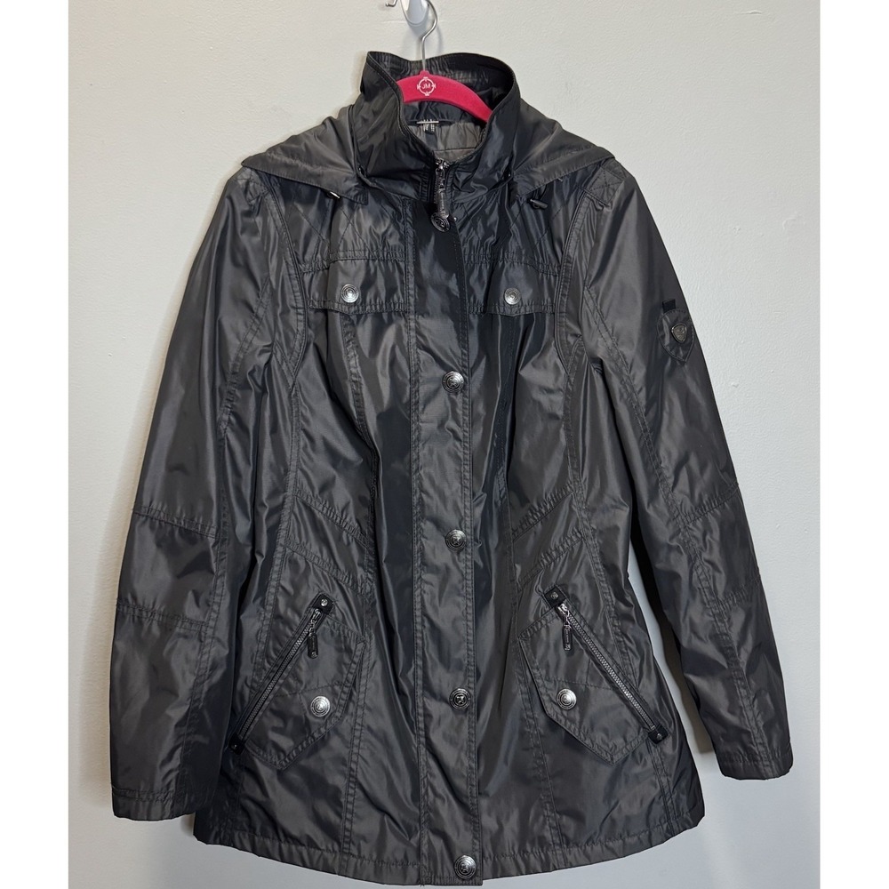 Aquatex By Lebek Jacket Women's SZ 40/US 12‎ Black Waterproof Windproof